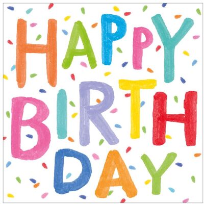 Atelier, Servietten, Motivserviette 33x33cm Geburtstag (20 Stk., 33 x 33 cm) Atelier, Servietten, Motivserviette 33x33cm Geburtstag (20 Stk., 33 x 33 cm)