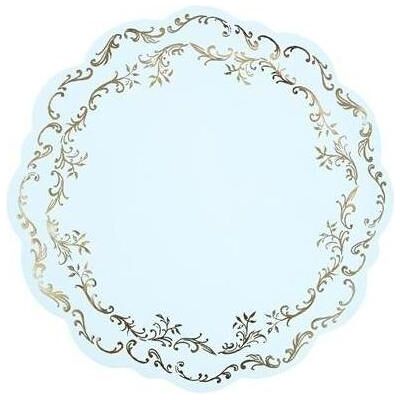 Partydeco, Tischdecke, Blaue Tellerunterlagen 35,5 cm, 6 Stk (35.50 cm) Partydeco, Tischdecke, Blaue Tellerunterlagen 35,5 cm, 6 Stk (35.50 cm)