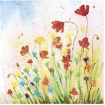 Paper + Design, Servietten, Motivserviette 33x33cm Mohn (20 Stk., 33 x 33 cm) Paper + Design, Servietten, Motivserviette 33x33cm Mohn (20 Stk., 33 x 33 cm)