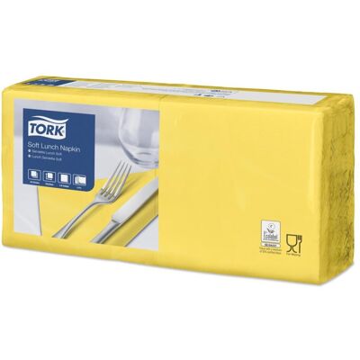 Tork, Servietten, 477862 Papierserviette Gelb 150 Stück(e) (150 Stk., 33 x 33 cm) Tork, Servietten, 477862 Papierserviette Gelb 150 Stück(e) (150 Stk., 33 x 33 cm)