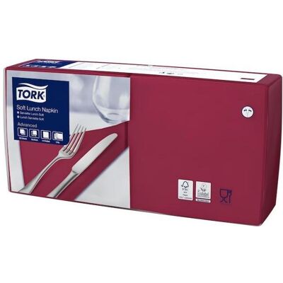 Tork, Servietten, 477411 Papierserviette Bordeaux 150 Stück(e) (150 Stk., 33 x 33 cm) Tork, Servietten, 477411 Papierserviette Bordeaux 150 Stück(e) (150 Stk., 33 x 33 cm)