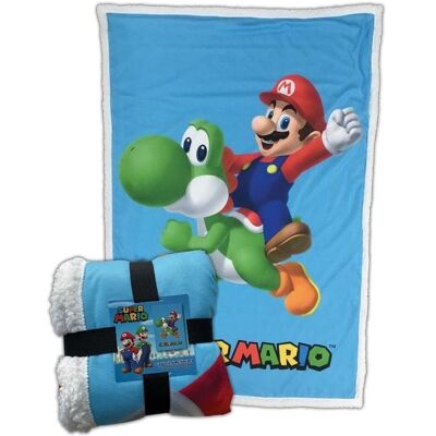 DISTRIBUTIONZ, Decke, Super Mario - Plaid Sherpa Mario et Yoshi (100x150cm) (150 x 100 cm) DISTRIBUTIONZ, Decke, Super Mario - Plaid Sherpa Mario et Yoshi (100x150cm) (150 x 100 cm)