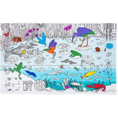 Eat Sleep Doodle, Tischdecke, Tischdecke Kind - das Leben im Teich (85 x 130 cm) Eat Sleep Doodle, Tischdecke, Tischdecke Kind - das Leben im Teich (85 x 130 cm)