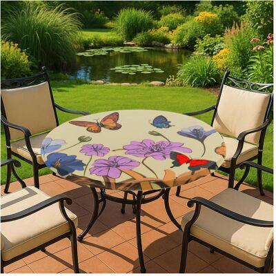 Wenko, Tischdecke, Maximex Cerata ogrodowa z gumką na okrągły stół, limonkowa, Ø 70-86 cm (70 cm) Wenko, Tischdecke, Maximex Cerata ogrodowa z gumką na okrągły stół, limonkowa, Ø 70-86 cm (70 cm)