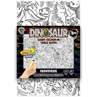 Planet, Tischdecke, Bemalbare Tischdecke Dinosaurier 2 Stk (160 x 110 cm) Planet, Tischdecke, Bemalbare Tischdecke Dinosaurier 2 Stk (160 x 110 cm)