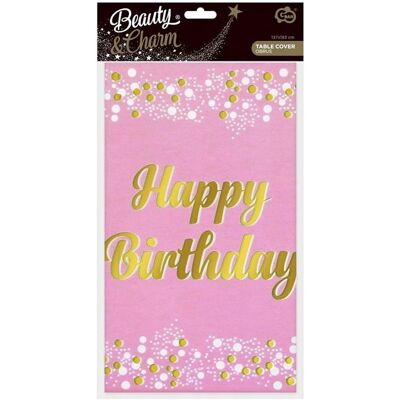 GoDan, Tischdecke, B&C Happy Birthday rosa Folientischdecke 137 x 183 cm (183 x 137 cm) GoDan, Tischdecke, B&C Happy Birthday rosa Folientischdecke 137 x 183 cm (183 x 137 cm)