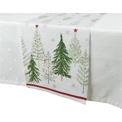 Decoris, Tischdecke, Cotton table runner christmas 30 x 0.10 x 150 cm (150 x 30 cm) Decoris, Tischdecke, Cotton table runner christmas 30 x 0.10 x 150 cm (150 x 30 cm)
