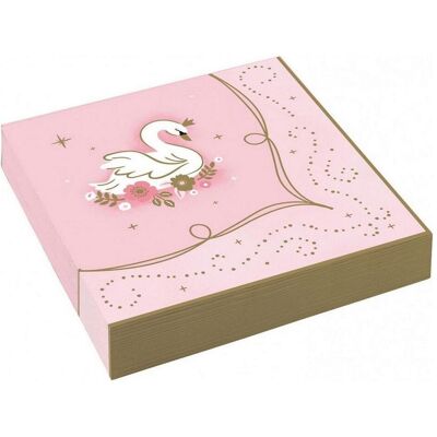 Amscan, Servietten, 16 Servietten Princess 33x33cm (16 Stk., 33 x 33 cm) Amscan, Servietten, 16 Servietten Princess 33x33cm (16 Stk., 33 x 33 cm)
