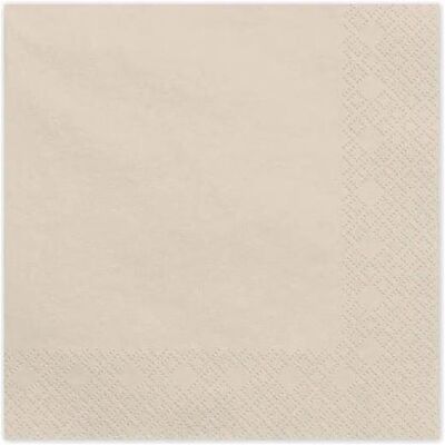 Partydeco, Servietten, Servietten beige (20 Stk., 33 x 33 cm) Partydeco, Servietten, Servietten beige (20 Stk., 33 x 33 cm)
