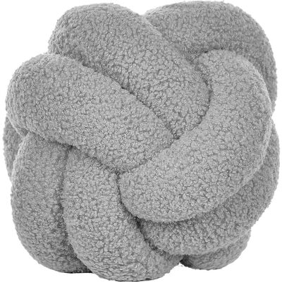 Beliani, Dekokissen, Boucle Knoten Kissen Grau 19 x 19 cm MALNI (19 x 19 cm) Beliani, Dekokissen, Boucle Knoten Kissen Grau 19 x 19 cm MALNI (19 x 19 cm)