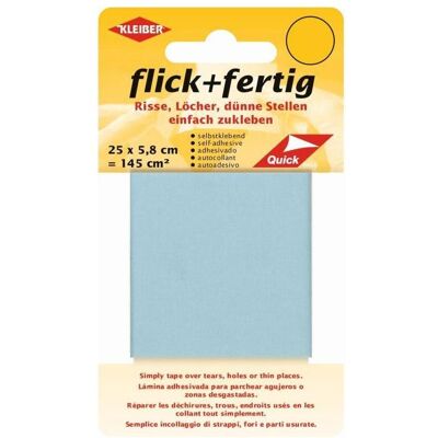 Kleiber flick+fertig 140 cm² eisblau 1 St, Nähzubehör, Blau Kleiber flick+fertig 140 cm² eisblau 1 St, Nähzubehör, Blau