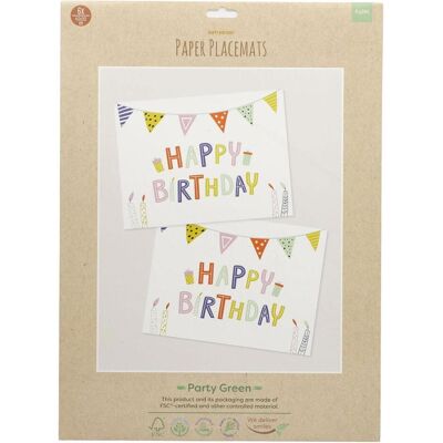 Folat, Tischset, Papier Tischsets Eco Party 6St. (6 Stk., 30 x 40 cm) Folat, Tischset, Papier Tischsets Eco Party 6St. (6 Stk., 30 x 40 cm)