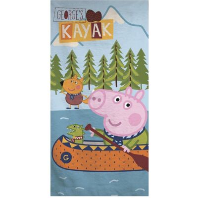Peppa Pig Kayak Badetuch - 140x70cm - Baumwolle Peppa Pig Kayak Badetuch - 140x70cm - Baumwolle
