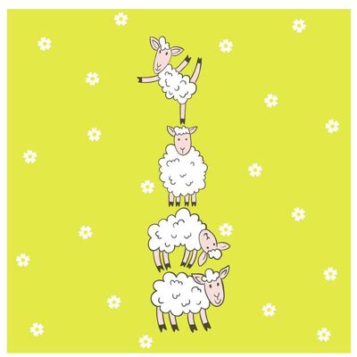 Paper + Design, Servietten, Serviette Hoppy Lambs 20 Stück (20 Stk., 33 x 33 cm) Paper + Design, Servietten, Serviette Hoppy Lambs 20 Stück (20 Stk., 33 x 33 cm)