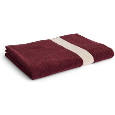 HAY, Handtücher, - Stripe Bath Sheet - W100 x L150 cm - Burgundy (100 x 150 cm) HAY, Handtücher, - Stripe Bath Sheet - W100 x L150 cm - Burgundy (100 x 150 cm)