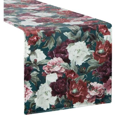 Eurofirany, Tischdecke, CHO/VELVET/2 35X180 ZIEL + BORD (180 x 35 cm) Eurofirany, Tischdecke, CHO/VELVET/2 35X180 ZIEL + BORD (180 x 35 cm)