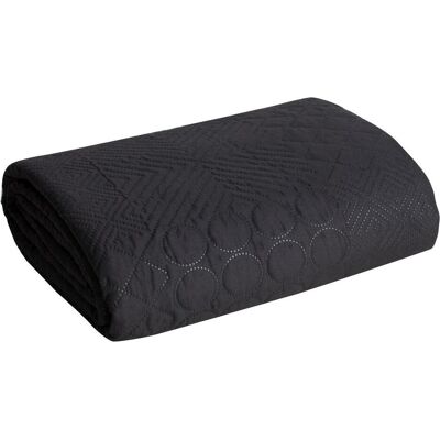 Eurofirany, Decke, D91/n/boni/5/cza 170x210 Schwarz (210 x 170 cm) Eurofirany, Decke, D91/n/boni/5/cza 170x210 Schwarz (210 x 170 cm)
