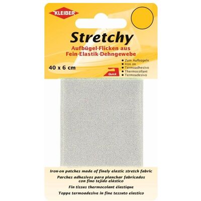 Kleiber Stretchy Aufbügel-Flicken, Nähzubehör, Grau Kleiber Stretchy Aufbügel-Flicken, Nähzubehör, Grau