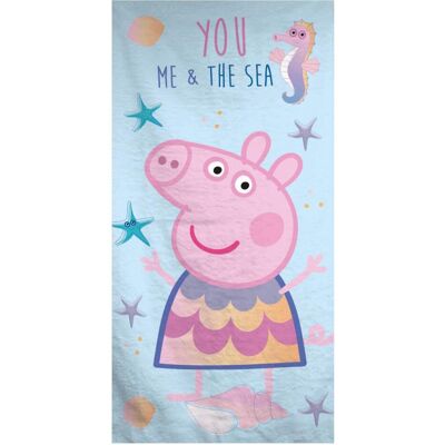 Peppa Pig Strandlaken - 70x140cm - Baumwolle - Anthrazit Peppa Pig Strandlaken - 70x140cm - Baumwolle - Anthrazit