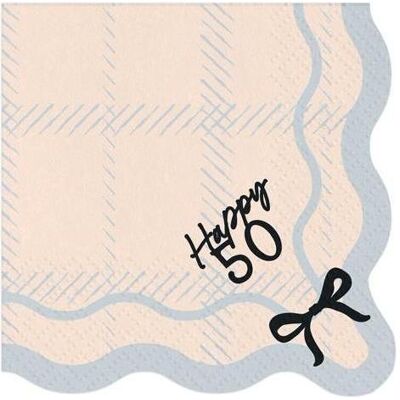 GoDan, Servietten, Happy 50 Servietten 33x33cm 12 Stk (12 Stk., 33 x 33 cm) GoDan, Servietten, Happy 50 Servietten 33x33cm 12 Stk (12 Stk., 33 x 33 cm)