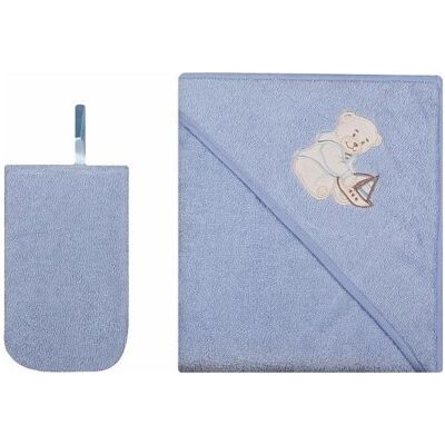Womar, Handtücher, towel and bathing glove 80x80 cm Light Blue (80 x 80 cm) Womar, Handtücher, towel and bathing glove 80x80 cm Light Blue (80 x 80 cm)
