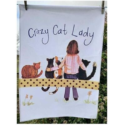 Crocodile Creek, Geschirrtuch, TT38 Crazy Cat Lady Kociara Küchentuch (65 x 45 cm) Crocodile Creek, Geschirrtuch, TT38 Crazy Cat Lady Kociara Küchentuch (65 x 45 cm)