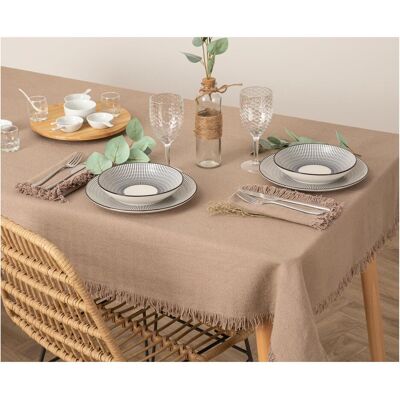 Atmosphera, Tischdecke, TABLECLOTH COT MAHA 150X250CM GREY (250 x 150 cm) Atmosphera, Tischdecke, TABLECLOTH COT MAHA 150X250CM GREY (250 x 150 cm)