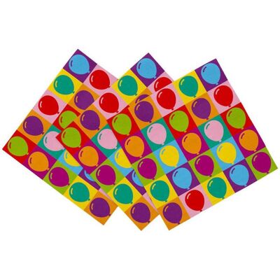 Globos Europe, Servietten, Papierservietten 33x33cm Pop Party - 20 Stück. (20 Stk., 33 x 33 cm) Globos Europe, Servietten, Papierservietten 33x33cm Pop Party - 20 Stück. (20 Stk., 33 x 33 cm)