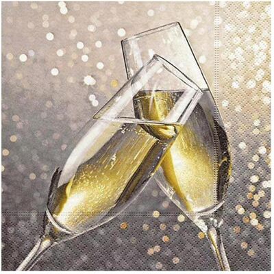 Paper + Design, Servietten, Cheers (20 Stk., 33 x 33 cm) Paper + Design, Servietten, Cheers (20 Stk., 33 x 33 cm)
