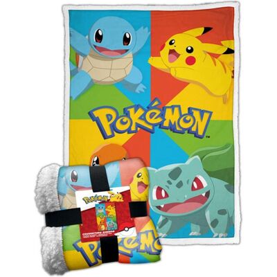 Lyo, Decke, FRANCE Pokemon Sherpa Blanket Multicolour (150 x 100 cm) Lyo, Decke, FRANCE Pokemon Sherpa Blanket Multicolour (150 x 100 cm)