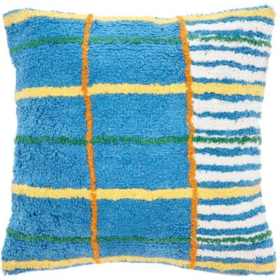 F&R, Dekokissen, Kissen Styles 45 x 45 cm Blau/Gelb/Offwhite/Grün (45 x 45 cm) F&R, Dekokissen, Kissen Styles 45 x 45 cm Blau/Gelb/Offwhite/Grün (45 x 45 cm)