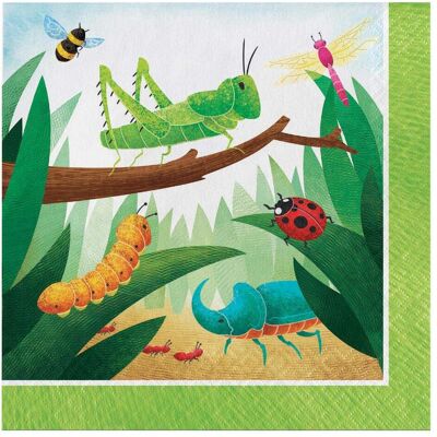 Haza Witbaard, Servietten, Insektenservietten (16 Stk., 33 x 33 cm) Haza Witbaard, Servietten, Insektenservietten (16 Stk., 33 x 33 cm)