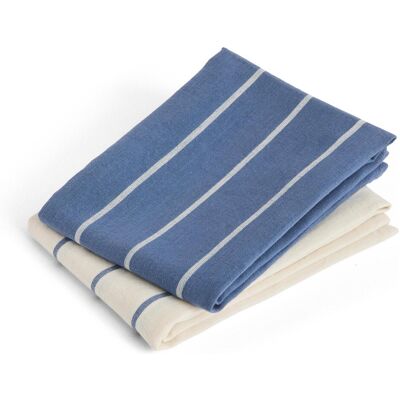 HAY, Geschirrtuch, - Outdoor Market Tea Towel - Set of 2 - Blue & Beige Stripes (80 x 52 cm) HAY, Geschirrtuch, - Outdoor Market Tea Towel - Set of 2 - Blue & Beige Stripes (80 x 52 cm)