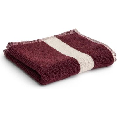 HAY, Handtücher, - Stripe Wash Cloth - W30 x L30 cm - Burgundy (30 x 30 cm) HAY, Handtücher, - Stripe Wash Cloth - W30 x L30 cm - Burgundy (30 x 30 cm)