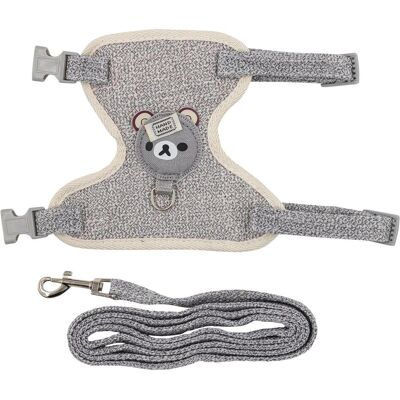 Barry King Geschirr und Leine für Hund/Katze, grau, Leine (Hund, Katze), Halsband + Leine Barry King Geschirr und Leine für Hund/Katze, grau, Leine (Hund, Katze), Halsband + Leine