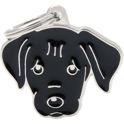 MyFamily Labrador Schwarze personalisierte Hundemarke - Haustier ID MyFamily Labrador Schwarze personalisierte Hundemarke - Haustier ID