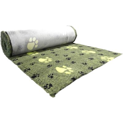 Companion ProFleece grøn m. sorte poter 100x75 cm (Hund, Katze), Hundebett + Katzenbett Companion ProFleece grøn m. sorte poter 100x75 cm (Hund, Katze), Hundebett + Katzenbett