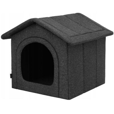 Robotex Hobbydog R5 DOG HOUSE BLACK EKOLEN 60 cm x 70 cm x 63 cm (Hund, Katze), Hundebett + Katzenbett Robotex Hobbydog R5 DOG HOUSE BLACK EKOLEN 60 cm x 70 cm x 63 cm (Hund, Katze), Hundebett + Katzenbett