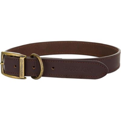 Barry King Obroża skórzana, L: 48-58 cm/25 mm, ciemny brąz (L, Hund), Halsband + Leine Barry King Obroża skórzana, L: 48-58 cm/25 mm, ciemny brąz (L, Hund), Halsband + Leine