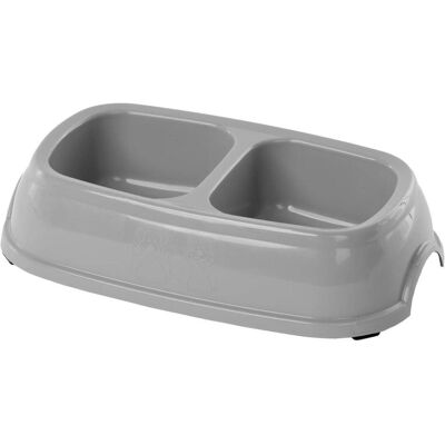 Zolux DBLE NS PL BOWL 0.2LX2 GREY (20 cl), Futternapf Zolux DBLE NS PL BOWL 0.2LX2 GREY (20 cl), Futternapf