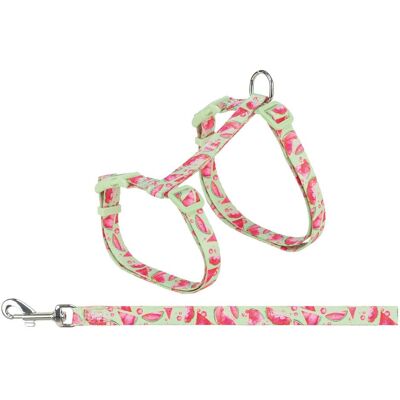 Trixie Szelki dla kota ze smyczą, dla kota, flower power, 35–59 cm/13 mm, 1,20 m, różne kolory (Katze), Halsband + Leine Trixie Szelki dla kota ze smyczą, dla kota, flower power, 35–59 cm/13 mm, 1,20 m, różne kolory (Katze), Halsband + Leine