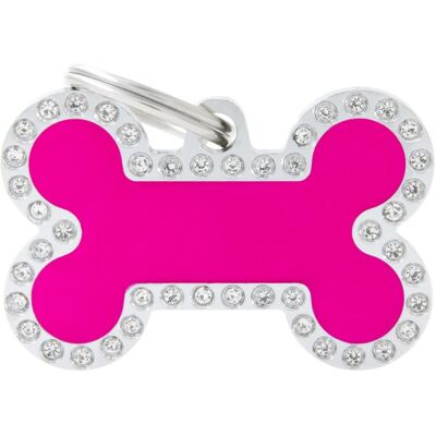 Myfamily MyFa tegn glam, ben stor, pink (Hund), Halsband + Leine Myfamily MyFa tegn glam, ben stor, pink (Hund), Halsband + Leine