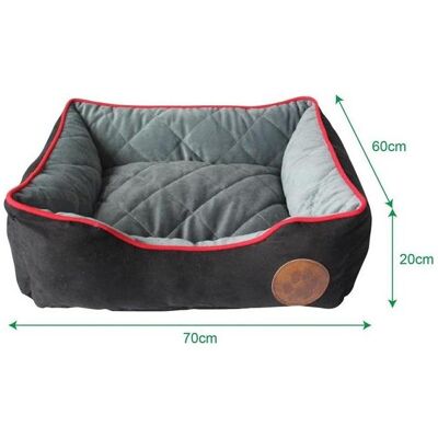 Hoppy Pets RECTANGULAR BED HÖPPY 70X60X20CM (Hund, Katze), Hundebett + Katzenbett Hoppy Pets RECTANGULAR BED HÖPPY 70X60X20CM (Hund, Katze), Hundebett + Katzenbett