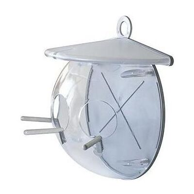 Ryom fuglefoderhus Luksus *U 24x23x12cm transparent, Vogelhaus Ryom fuglefoderhus Luksus *U 24x23x12cm transparent, Vogelhaus