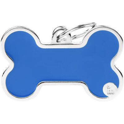Myfamily Bone Logo ID-Hundetag blau, 4.8x3.1cm (1 Stk) (Hund), Halsband + Leine Myfamily Bone Logo ID-Hundetag blau, 4.8x3.1cm (1 Stk) (Hund), Halsband + Leine