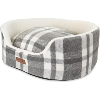 NoName Legowisko dla psa, wzr: szara krata, 60*48*20cm (Hund), Hundebett + Katzenbett NoName Legowisko dla psa, wzr: szara krata, 60*48*20cm (Hund), Hundebett + Katzenbett