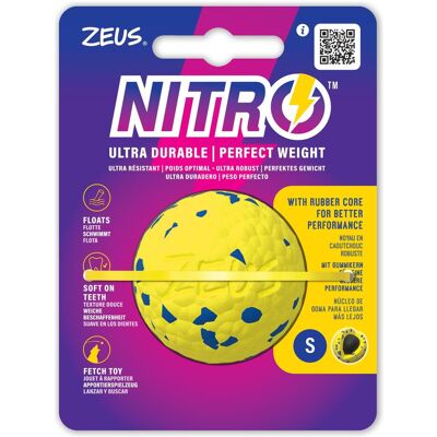 Hagen Zeus Nitro - Weighted Ball - Yellow and Blue - Small, Ø5cm, Ø8cm (Ballspielzeug Hund), Hundespielzeug Hagen Zeus Nitro - Weighted Ball - Yellow and Blue - Small, Ø5cm, Ø8cm (Ballspielzeug Hund), Hundespielzeug