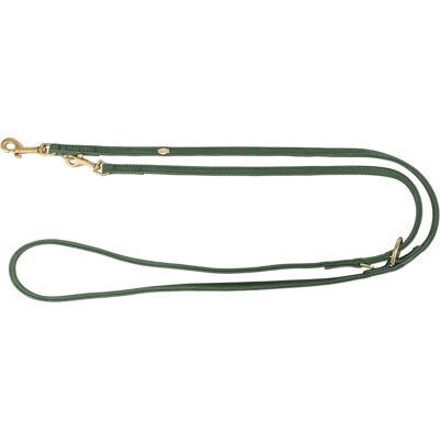 Trixie Smycz przepinana Pure, dla psa, skórzana, XS–S: 2 m/10 mm, szałwiowa (Hund), Halsband + Leine Trixie Smycz przepinana Pure, dla psa, skórzana, XS–S: 2 m/10 mm, szałwiowa (Hund), Halsband + Leine