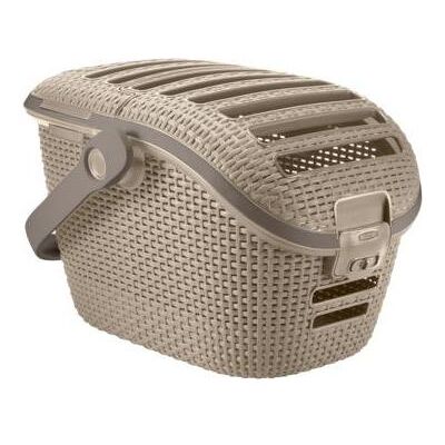 Curver - Reismand - Warm Grey - 51x38x33 cm (Katze, Atmungsaktiv), Tiertransport Curver - Reismand - Warm Grey - 51x38x33 cm (Katze, Atmungsaktiv), Tiertransport