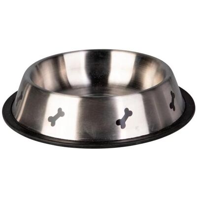 Mica Pets Hundezubehör - Fressnapf - silber - ca. 21 cm, Futternapf Mica Pets Hundezubehör - Fressnapf - silber - ca. 21 cm, Futternapf